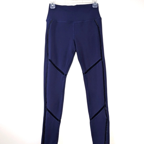 Alo Yoga High-Waist Continuity Yoga Leggings Full Length Blue Navy Size M - Picture 12 of 13